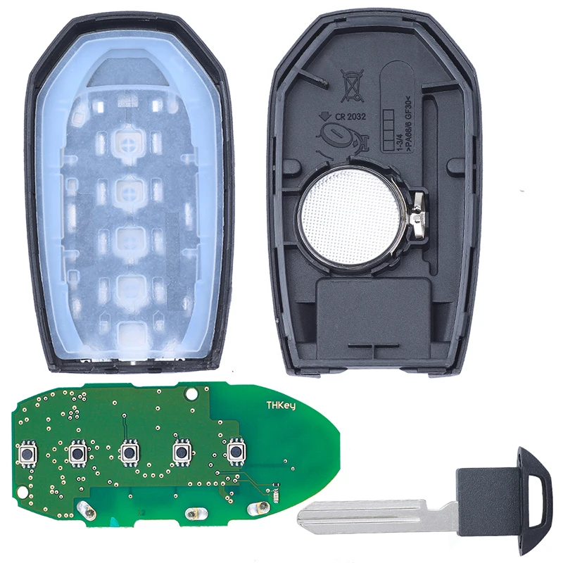 

KEYECU 5 кнопок, 433,92 МГц, чип 4A для INFINITI Q50 Q60 2019 2020 2021 2022, автомобильный смарт-ключ-брелок, FCC ID: KR5TXN7 S180144716