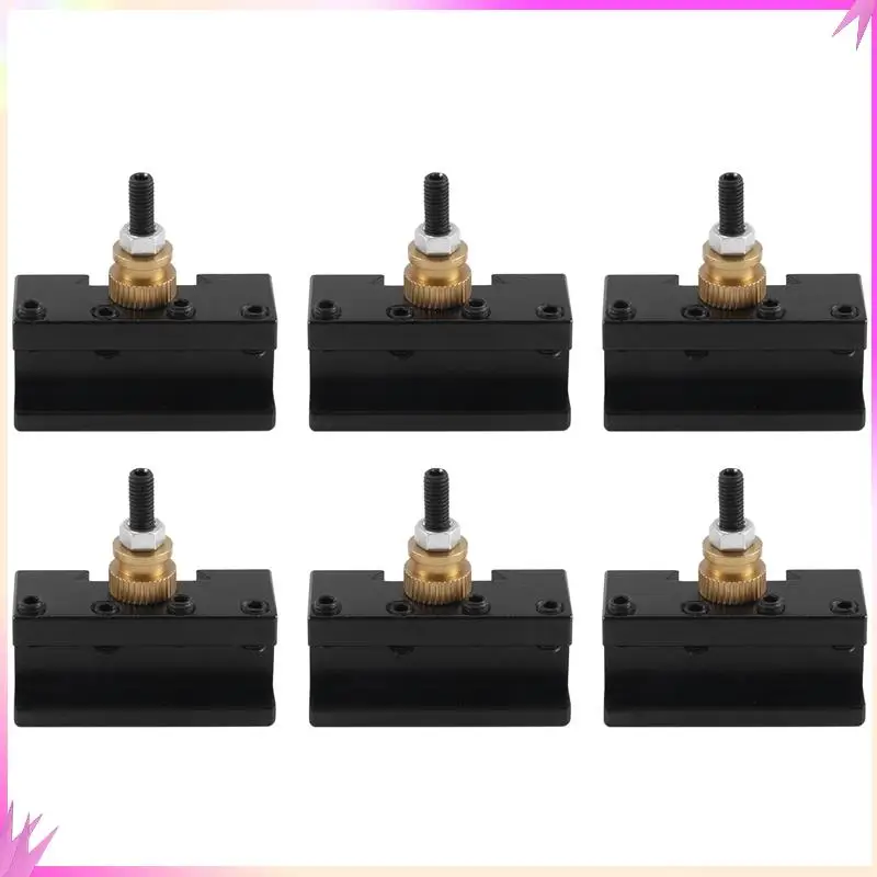 B50C 6PCS Tooling Package Mini Lathe Quick Change Tool Post & Holders Multifid Tool Holder