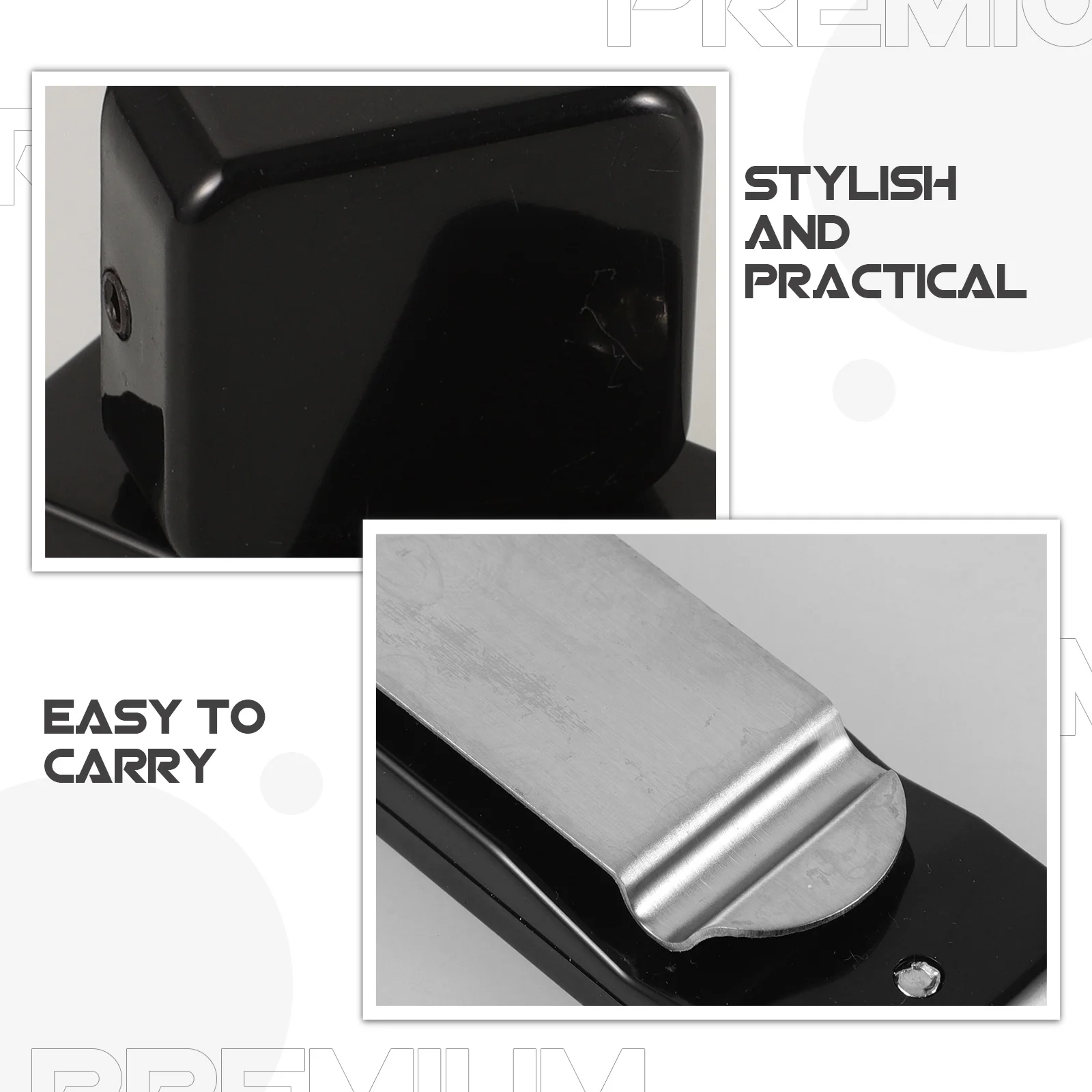 

Professional Chalk Holder Billiard Pool Cue Accessory Durable Plastic Clamp Portable Lightweight Storage Billiard Supply