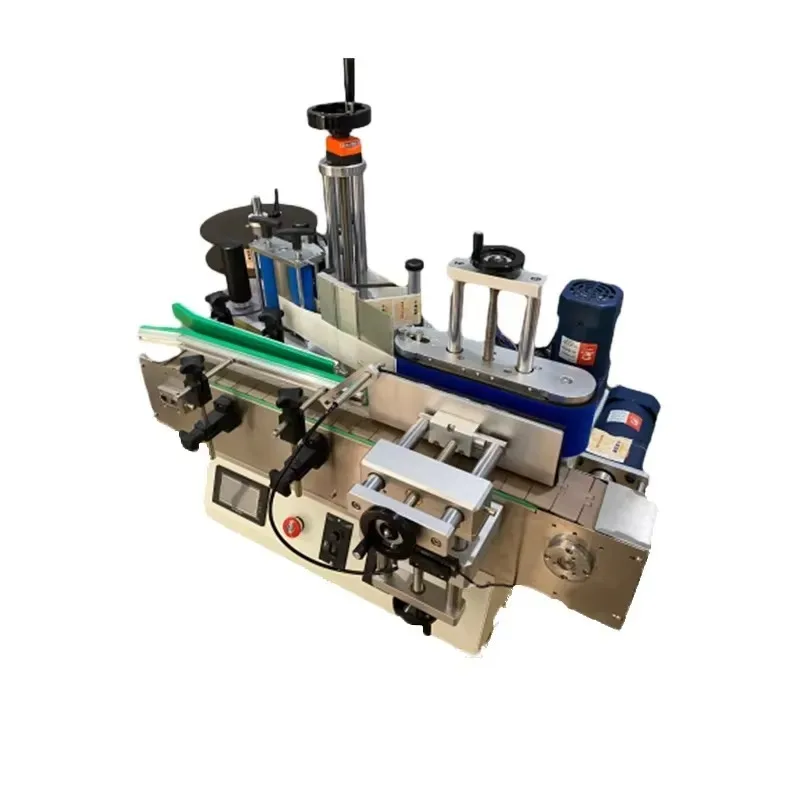 Fully Automatic Self-adhesive Desktop Round Bottle Labeling Machine, Mineral Water Bottle Vertical Labeling Machine