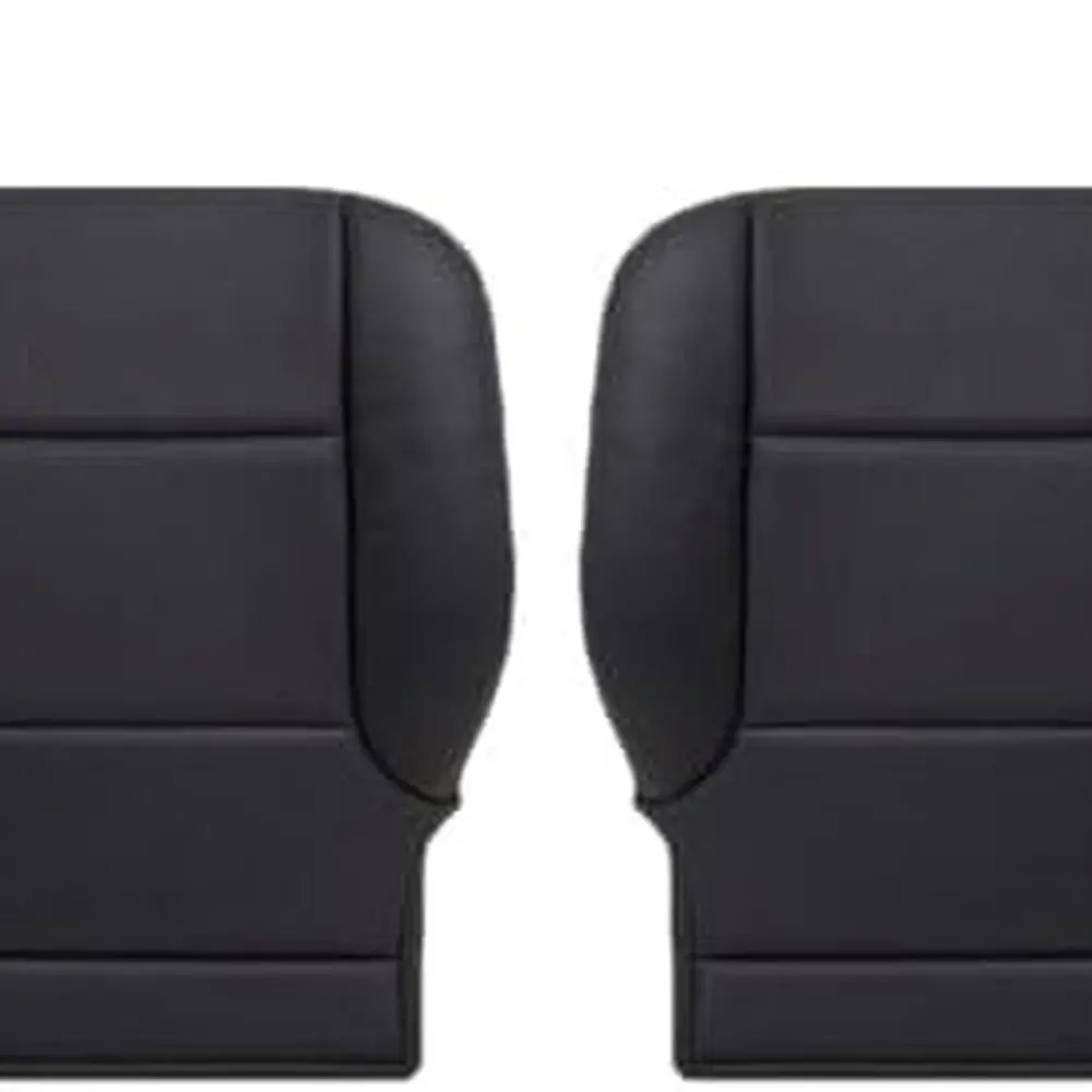 

Genuine Leather Seat Covers with Carbon Fiber Accents for 2014-2019 GMC Sierra All-Terrain Trucks, Driver & Passenger, Black