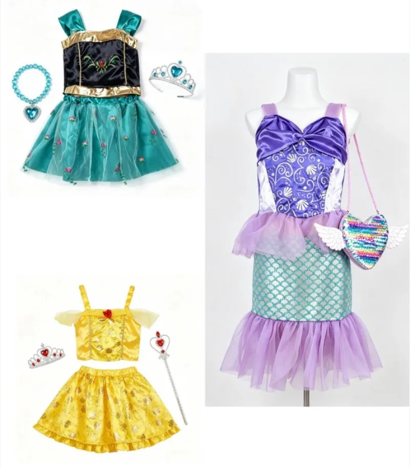 Halloween Princess Tutu Dress Gift Set for Little Girls Elegant Party Outfit Box Set Holiday Birthday Present with Accessories