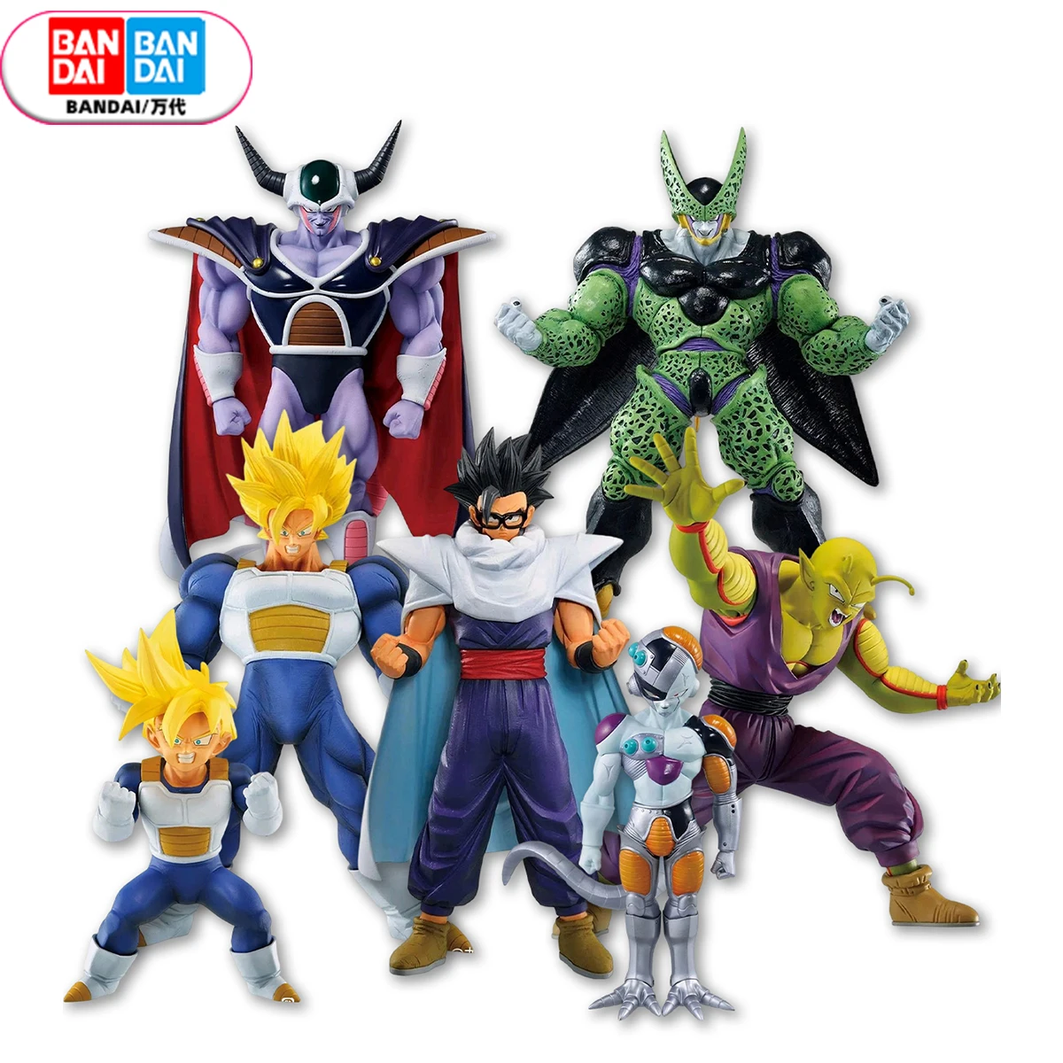 Bandai Original Dragon Ball Masterlise Ichiban Duel Frieza Cell King Cold Collection Anime Action Figure Toys