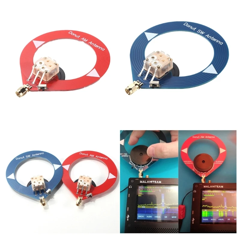 Ăng Ten Bánh Rán MW/SW MW Ăng Ten Sóng Ngắn 4 MHz-24 MHz 500kHz-2000kHz Nhỏ Ăng Ten Bánh Rán Không Gờ cho Ăng Ten Radio