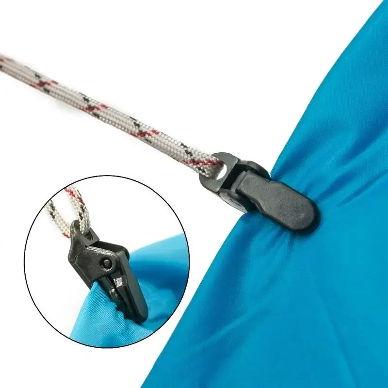 10 Pcs Tent Pull Point Clip Outdoor Camping Alligator Hook Buckle for The Crocodile