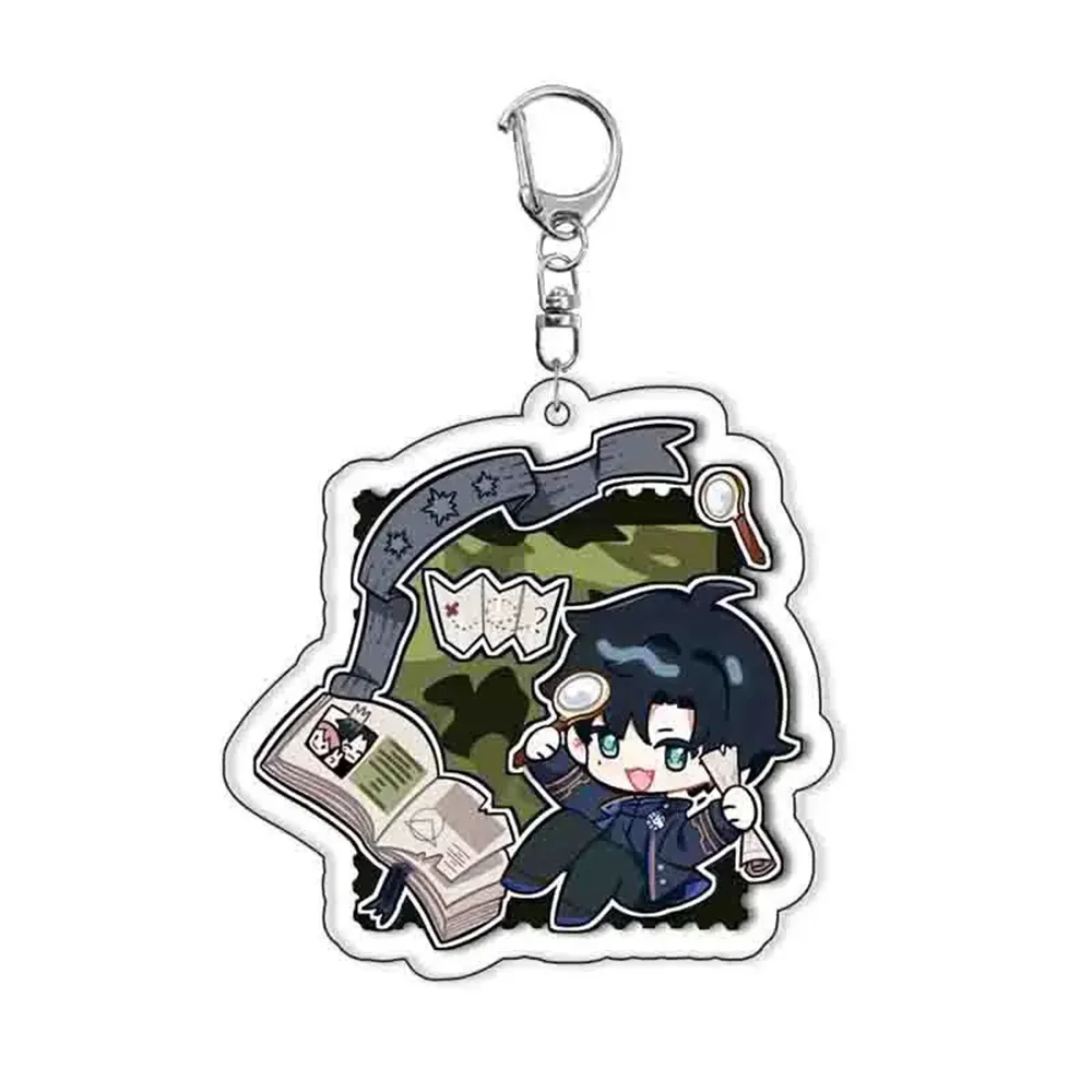 6CM Anime Light and Night Acrylic Keychain Stand Model Ornament Accessories Goods Christmas Gifts