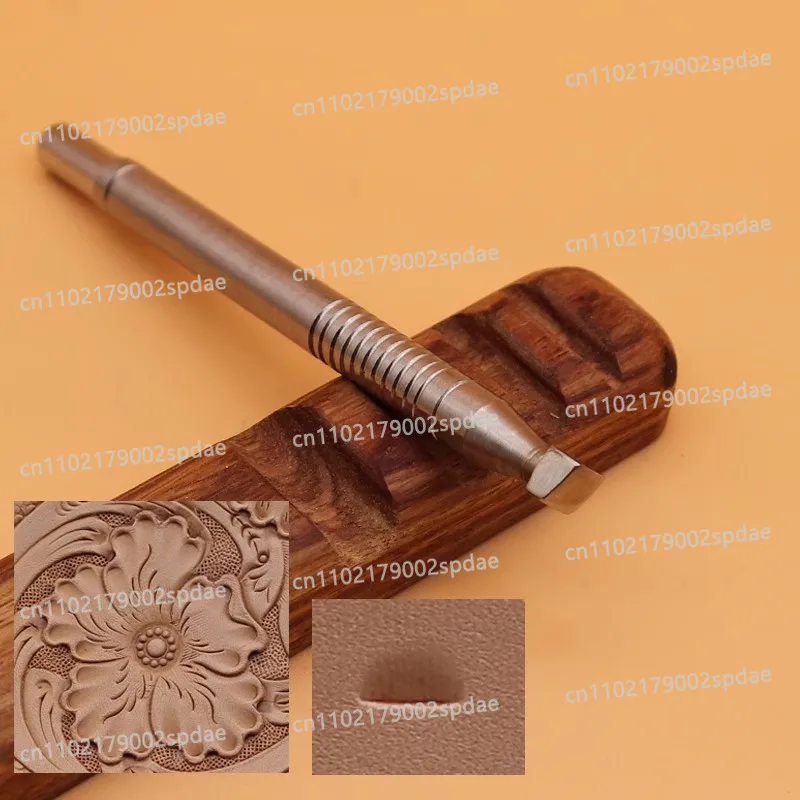 Leather Carving And Printing Tools Stainless Steel Handmade Leather Craftsmanship Vegetable Tanned Leather Edge Tapping Tools