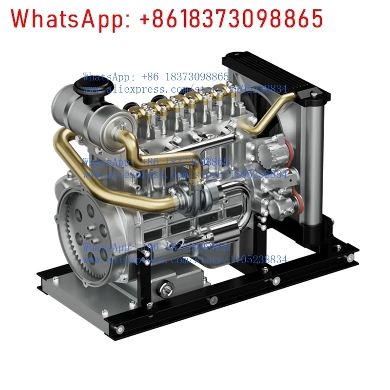The new Saturn culture d-iesel engine model metal assembly can start the mini engine mechanical assembly toy