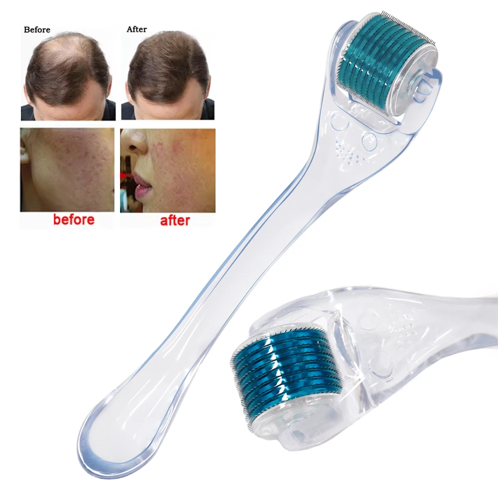 

Derma Roller Titanium DRS 540 Needles Manual Use for Facial Skin Beard Hair Care Micro Face Roll Tool Beauty Microneedle Roller