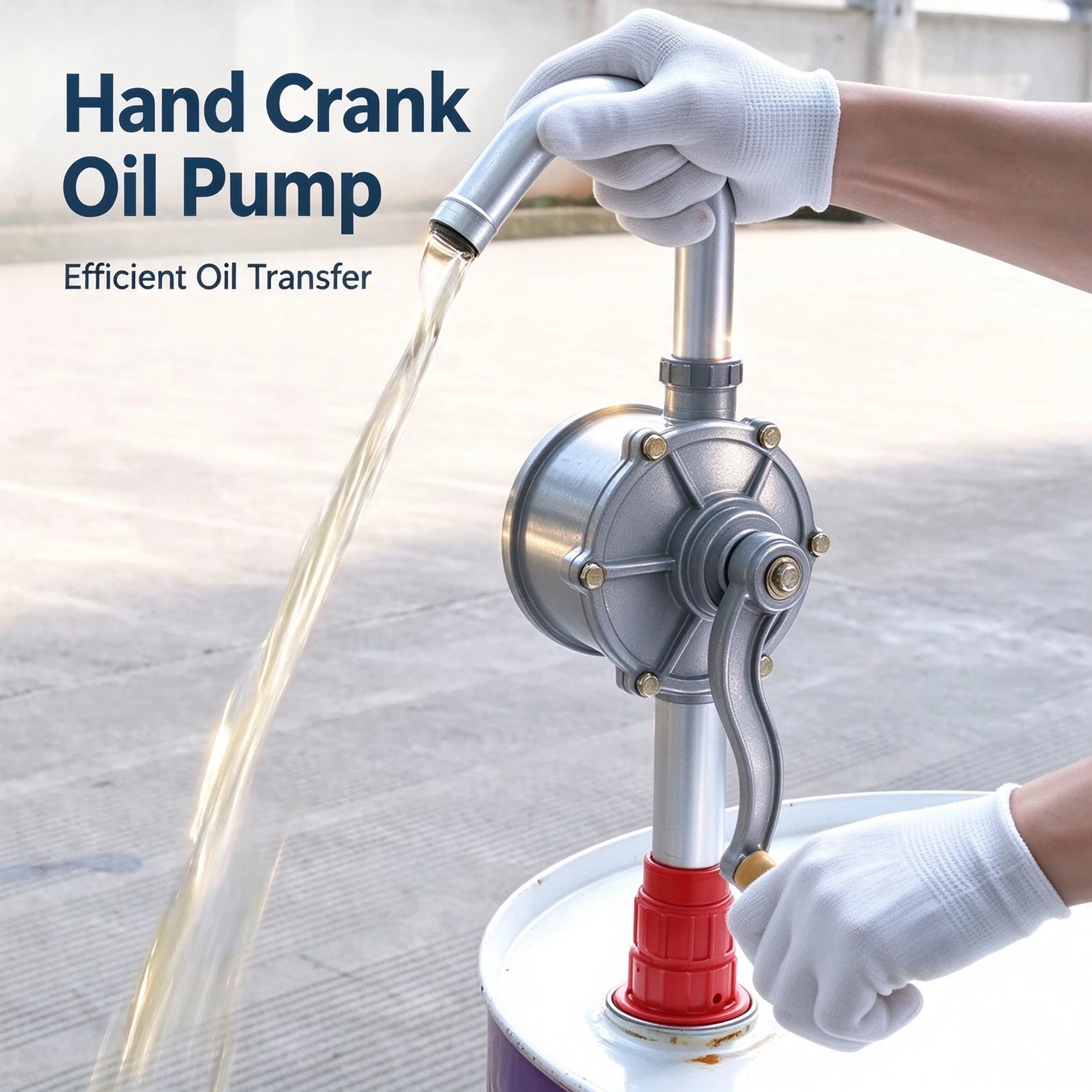 Hand Crank Oil Pump Car Chemical Liquid Pump Portable Car Truck Fuel Oil Diesel Pump Syphon Fuel Saver For Gas