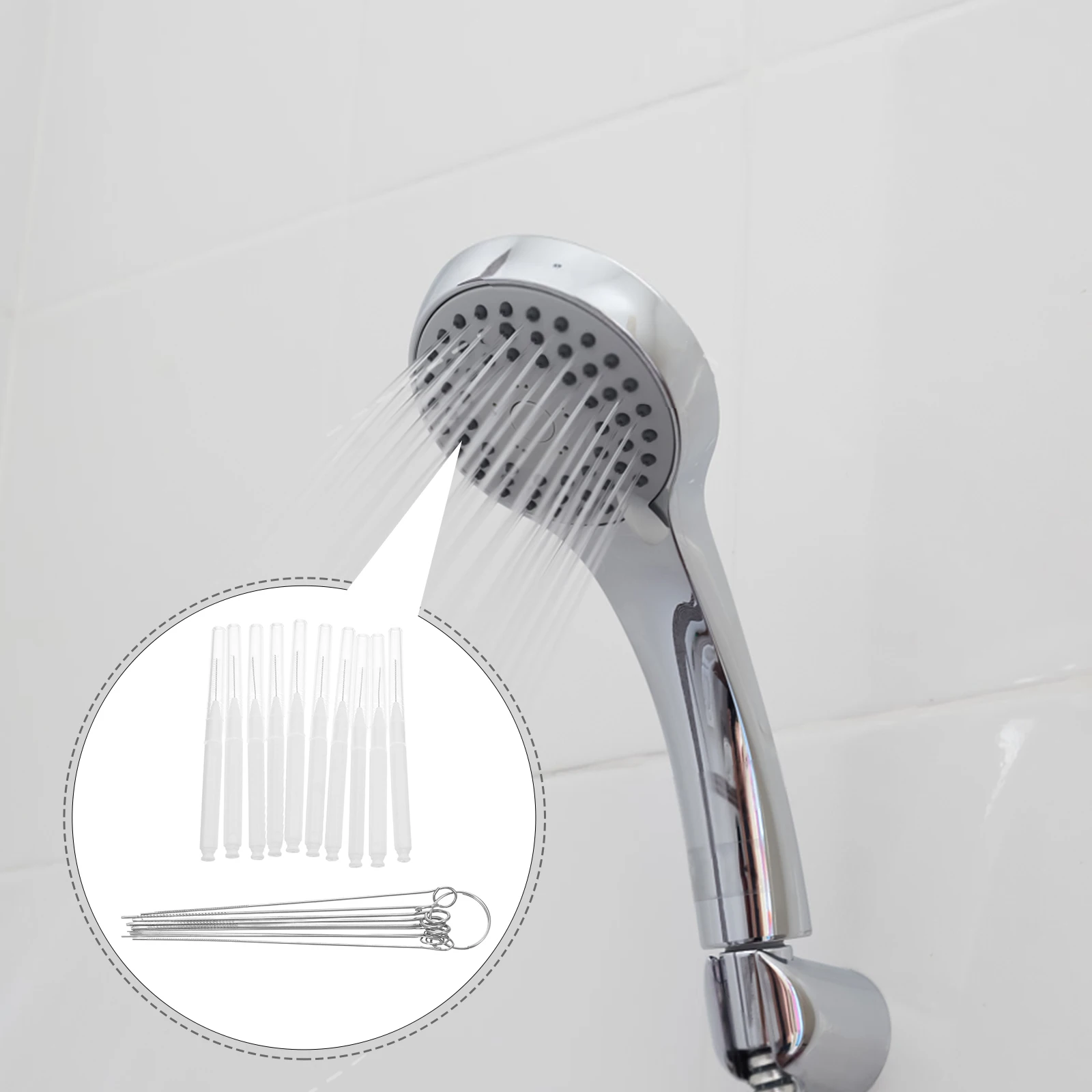 

20Pcs Multi-Function Shower Nozzle Cleaning Brush - Compact Portable Tool for Removing Mineral Buildup in Shower Heads Easy to