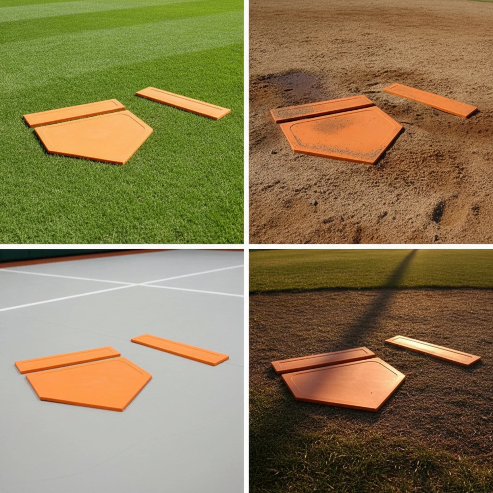 2-pieces-batter's-plate-and-pitcher's-plate-set-flat-rubber-baseball-plates-field-markers-lightweight-sports-equipment