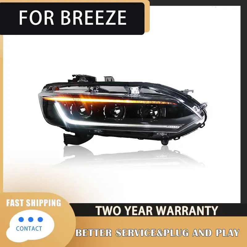 Car Styling For honda BREEZE LED Headlight 2020-2022 Turn Signal Head Lamp LED DRL  Auto Accessories