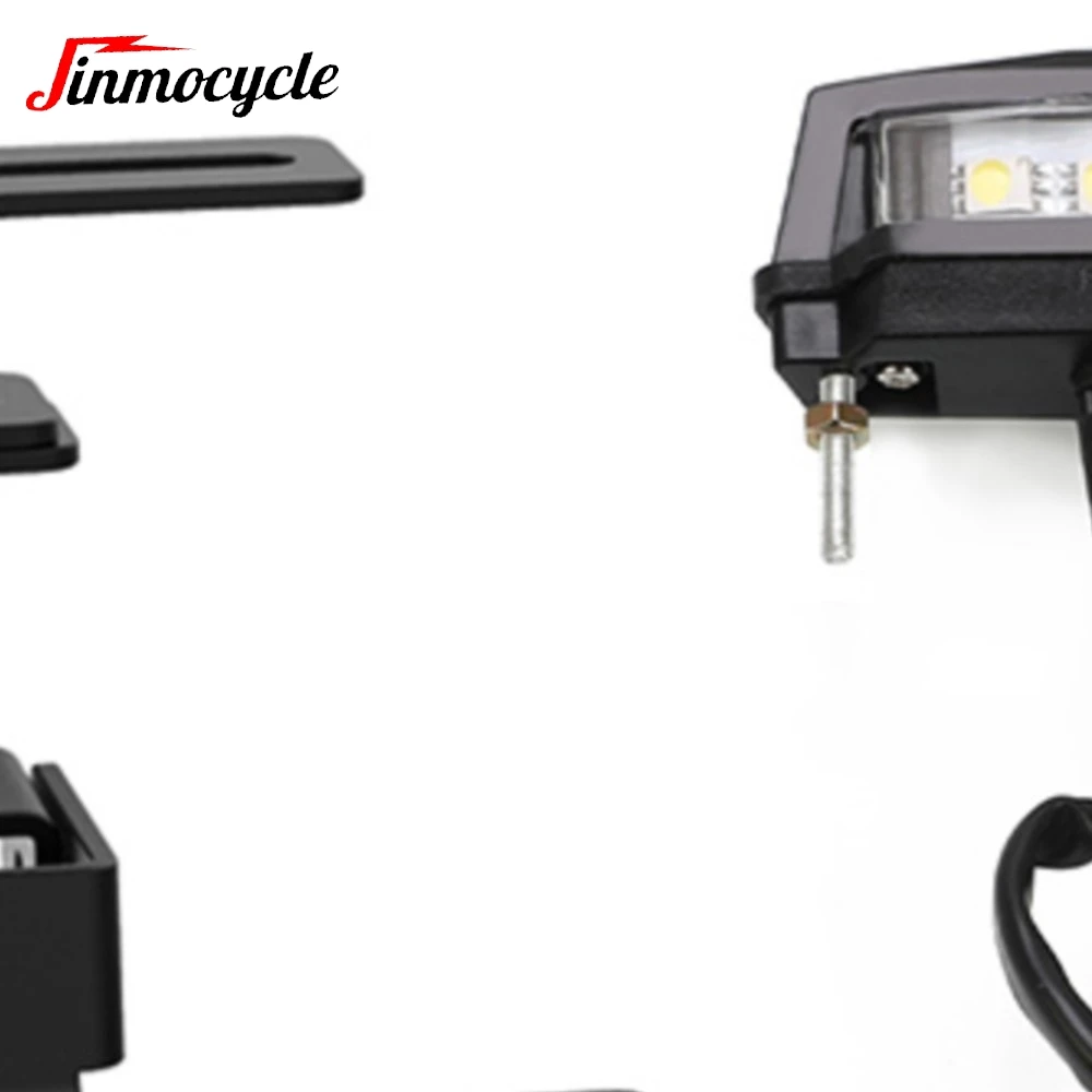 

For BMW S1000RR S1000R S1000XR M1000RR M1000XR Motorcycle Adjustable License Plate Holder LED Light Bracket Rear Tail Tidy Kit