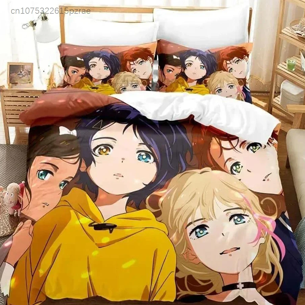 New Wonder Egg Priority Bedding Set Single Twin Full Queen King Size Bed Set Adult Kid Bedroom Duvet Cover Sets 3D Anime Bed Set