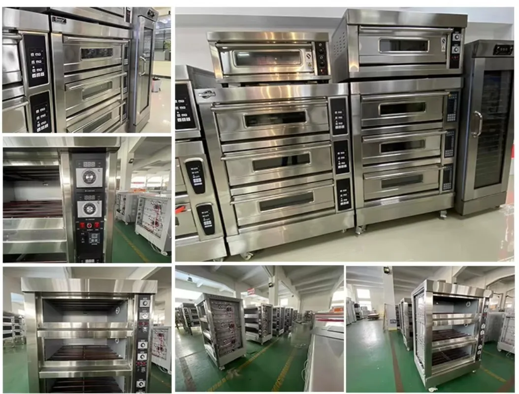 Commercial Deck Bread Baking Oven 1 2 3 Deck Industrial Baking Oven For Bakery