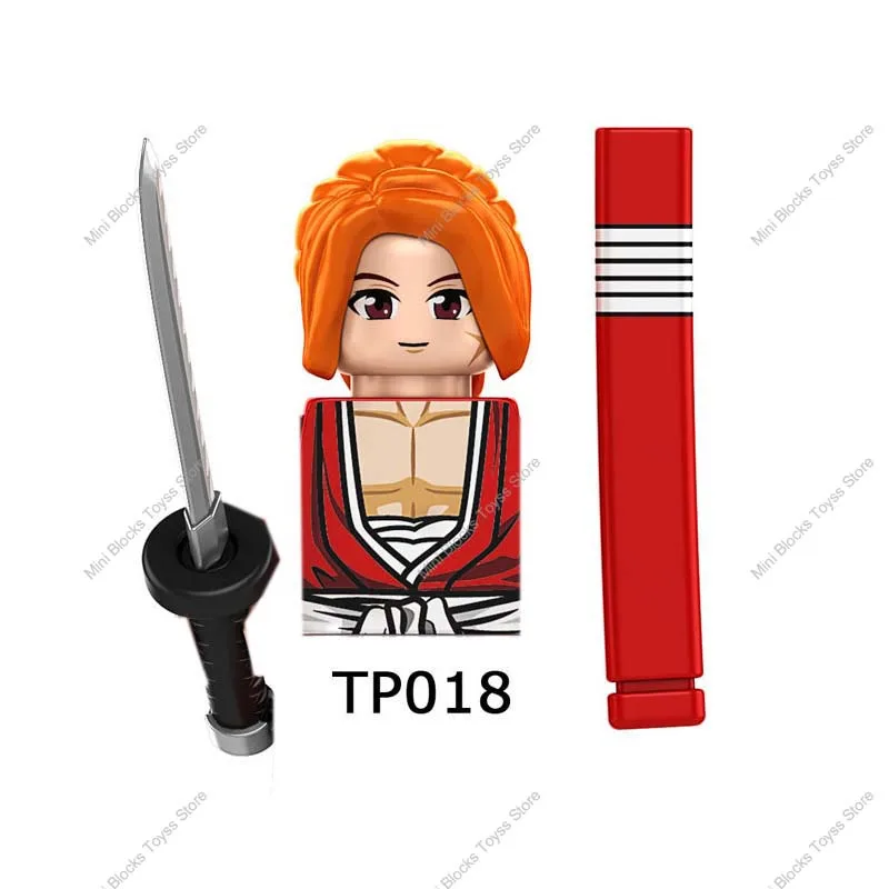 TP1003 Anime Kamiya Kaoru KENSHIN Myoujin Yahiko Shishio Makoto Saito Building Blocks Cartoon Mini-Figure Action Toy Bricks