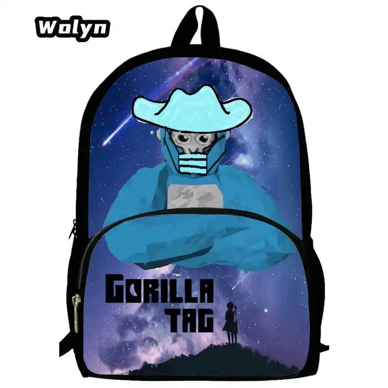 

Gorilla Mochila Tag Children Backpack for Grade 1-4,Cartoon School Bags Large Capacity School Backpack for Pupil Students