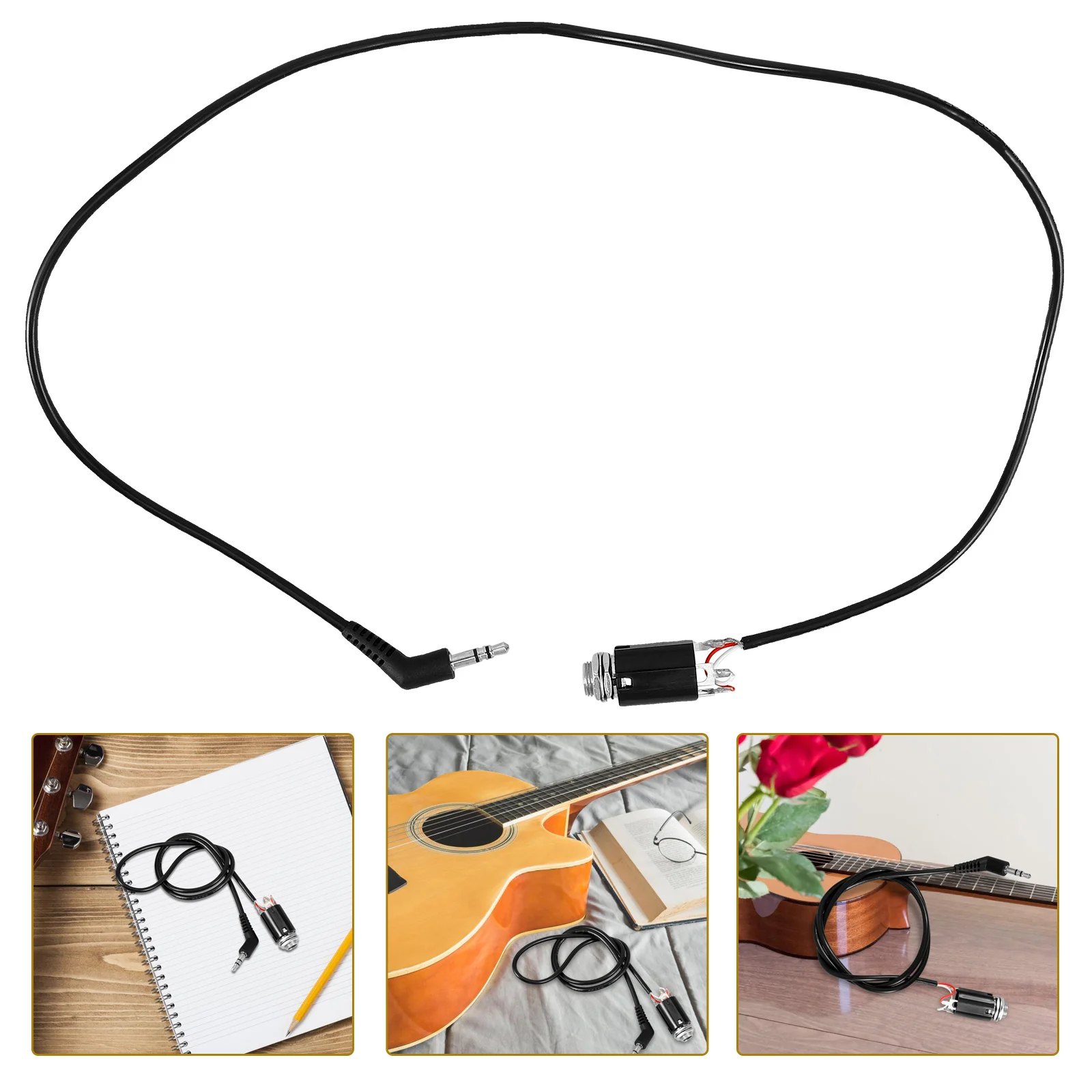 

Guitar Cable Pickup System Accessory Accessories Acoustic Harness Plastic Instrument Parts for Practicing