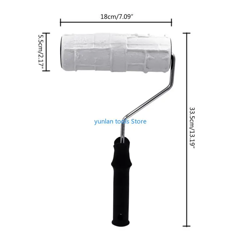 50LB Decorative Paint Roller Pattern Embossing Texture Painting Tools For Wall Rubber