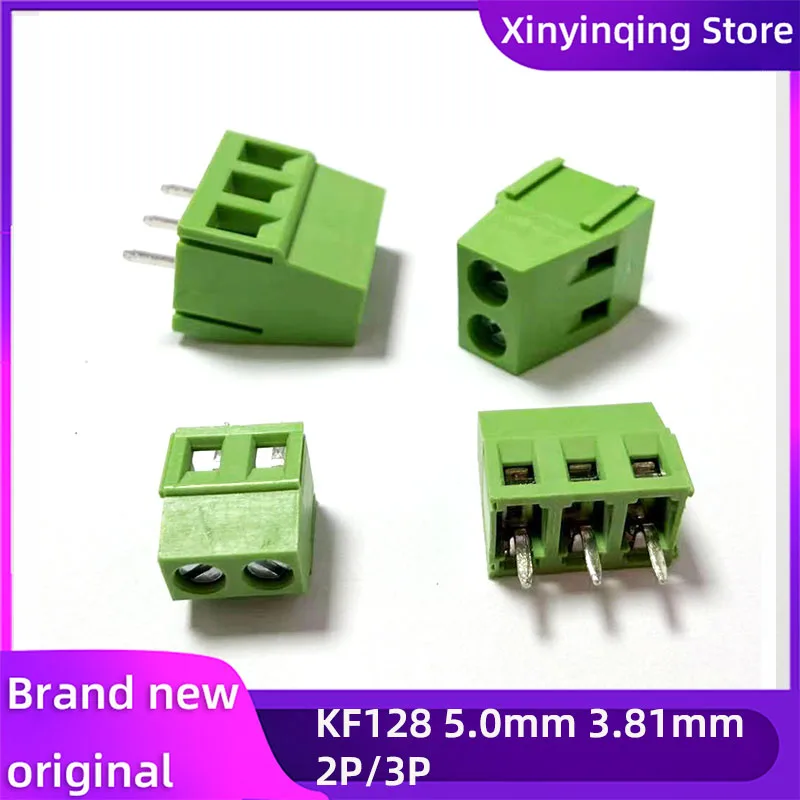 

XYQ 10 шт. KF128 3,81 мм 5,0 мм винтовые клеммы для печатных плат 2-контактный 3-контактный 300 В 10A винтовой клеммный блок для печатной платы, можно сращивать