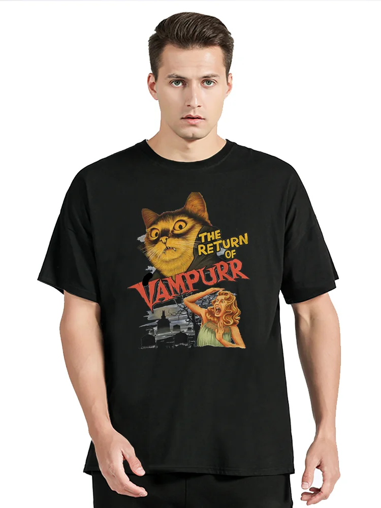 The Return Of Vampurr T-Shirt Men Women Fashion T shirt Cotton Tshirt Kids Hip Hop Tops Tees Summer Anime Camiseta Cat