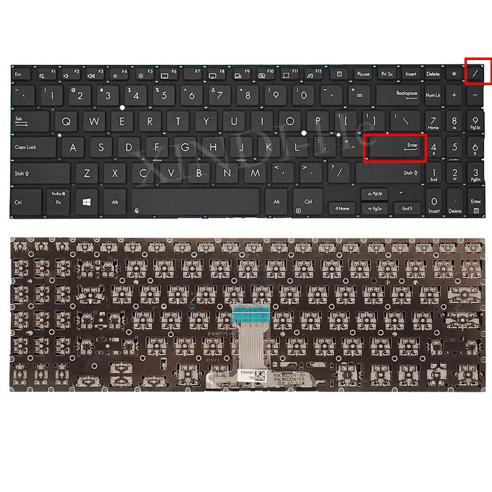 Imagem -01 - Nós Teclado do Portátil para Asus Zenbook b1 B1500 B1500cea Não-backlit nos teclado do portatil para asus zenbook b1 b1500 b1500cea nao backlit 01
