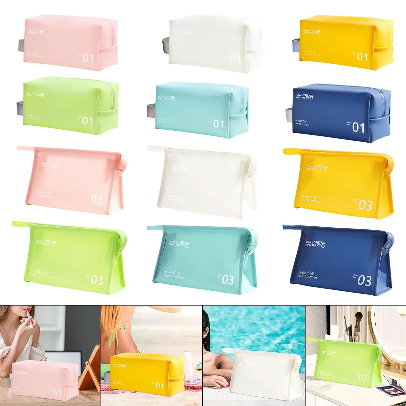 Travel Toiletry Bag Multipurpose Large Capacity Travel Accessories for Beach