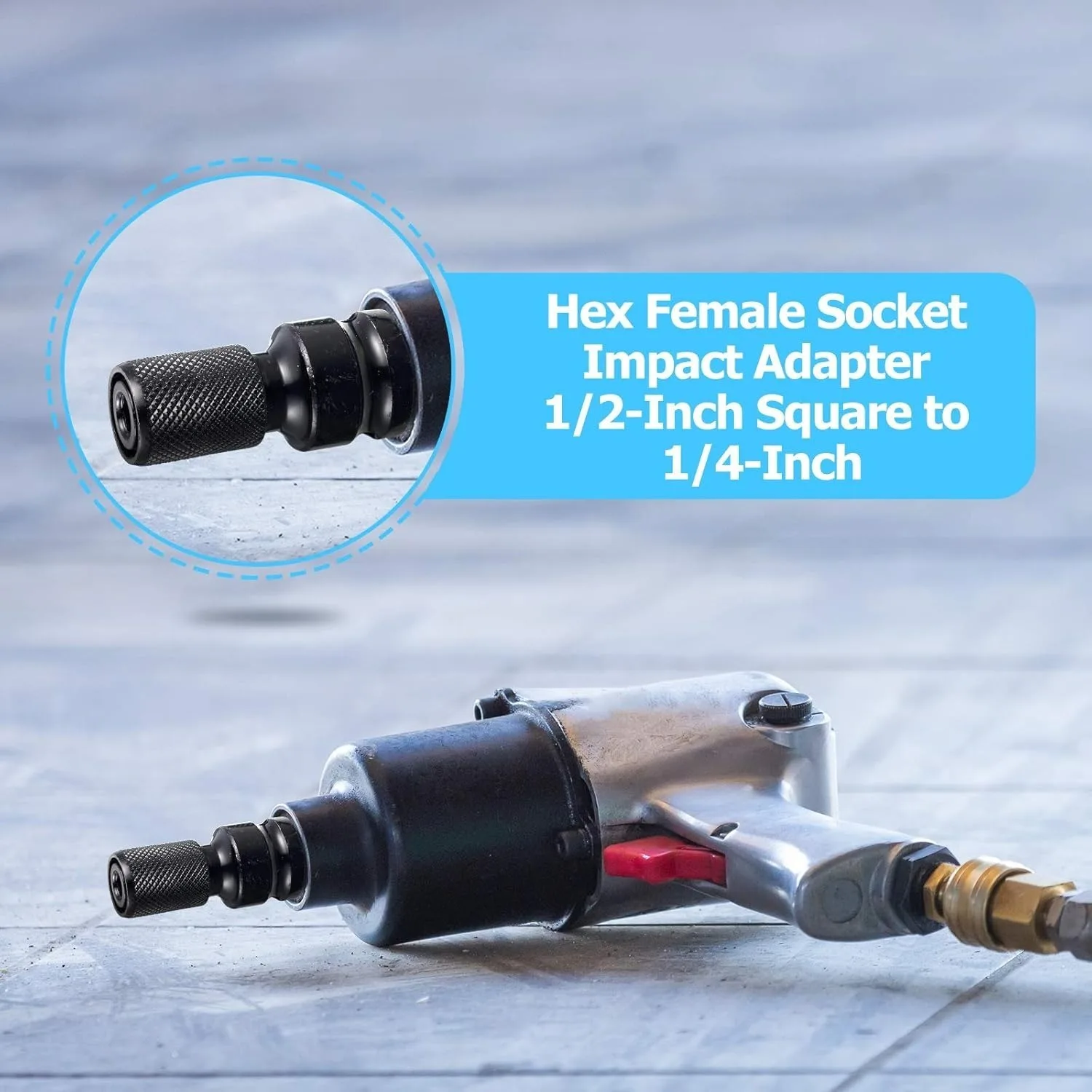 الإفراج السريع 1/2 بوصة محرك مربع إلى 1/4 بوصة عرافة أنثى محول مأخذ التوصيل محول تشاك محول للتأثير ومفتاح ربط السقاطة