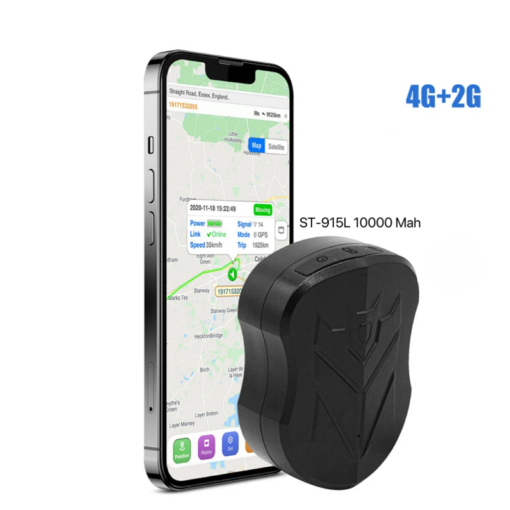 (2pcs per set) Wireless Waterproof GPS Tracking Device With 10000mah Big Battery Use Globally Magnetic 4g Let Locator
