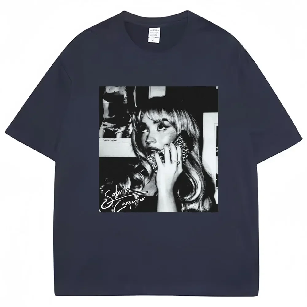 Vintage Sabrina Carpenter T-shirt Short N Sweet Tour Fashion Hip Hop Cotton Oversized T Shirt Men Women Y2k T Shirts Fans Gift image 3