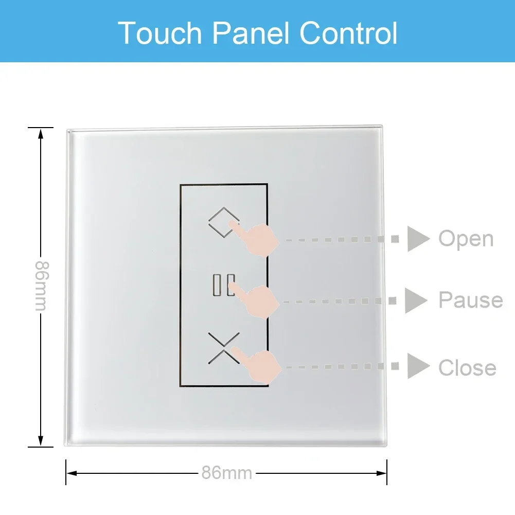 Interruptor de cortina inteligente para persianas enrollables motorizadas, Control remoto por aplicación Tuya, funciona con Alexa, Google Home y Siri