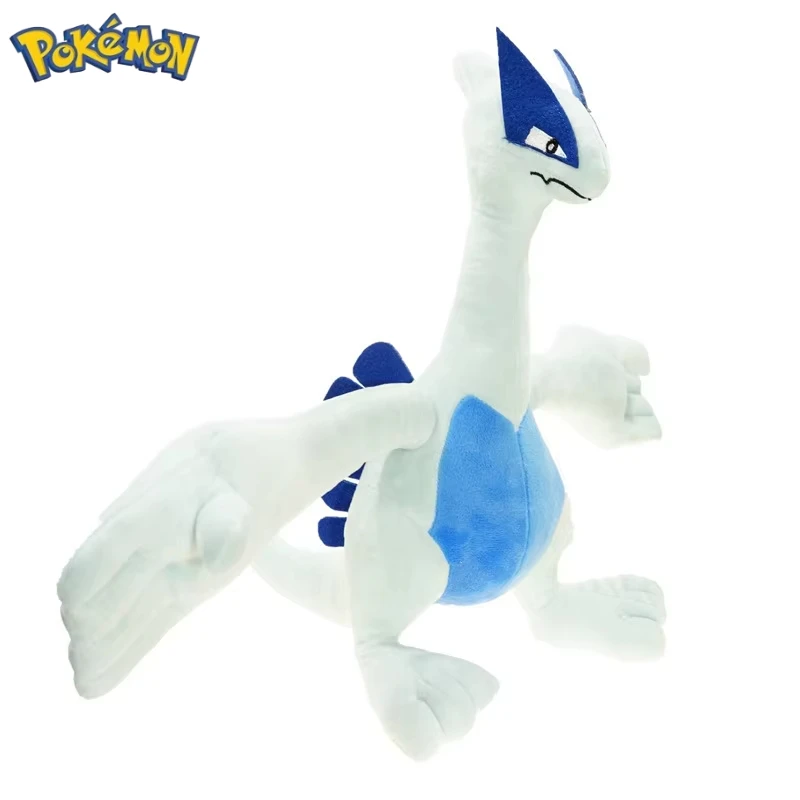 35CM Big Size Pokemon Lugia Plush Toy Cartoon Anime Doll Peluche Soft Pillow Stuffed Model Kawaii Room Decoration Birthday Gift