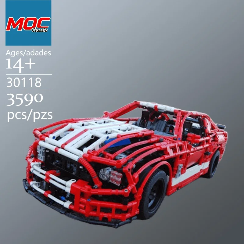 Specially Customized MOC Muscle Horse GT500 Technic Building Block Model - Trendy Educational Toys - Casual Building Game Gifts