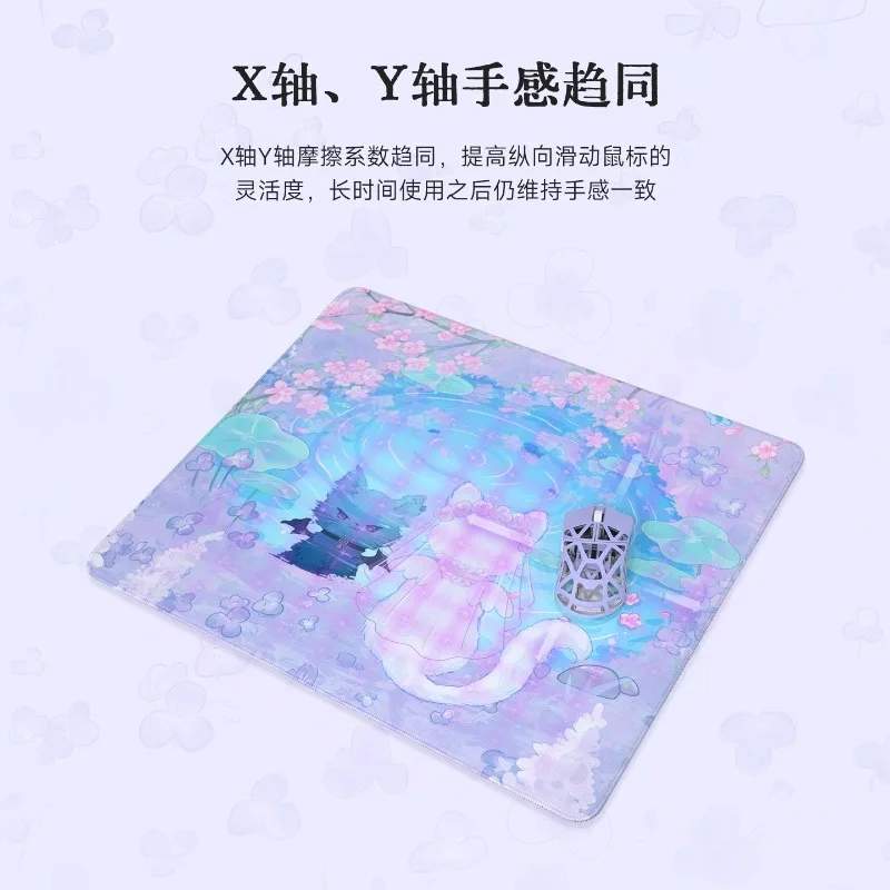 WLMouse Chance Meeting Mousepad 490x420x4mm Smooth Fine Weave Gaming Mouse Pad SOFT/XSOFT Base for Valorant FPS Gamers Gift