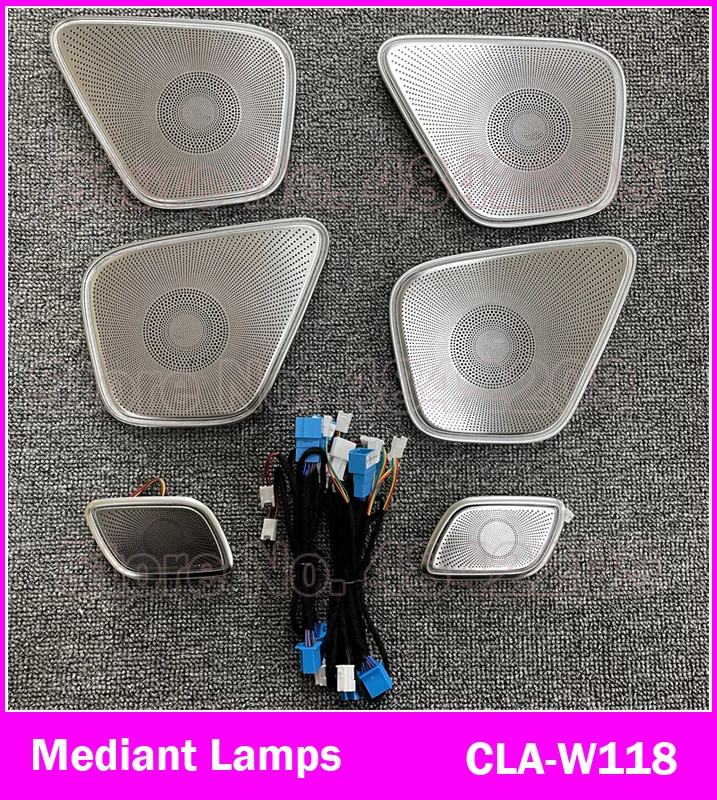 64-kleuren set voor Mercedes-Benz A/CLA klasse W177 W118 LED auto air vent turbine uitlaat nozzle sfeerverlichting neon lamp