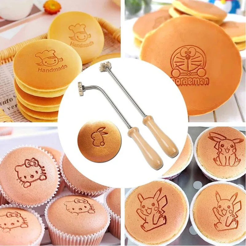 Custom Food Branding Iron Meat Branding Iron for Food 1 Straight/Curved Handle Personalized BBQ Branding Iron