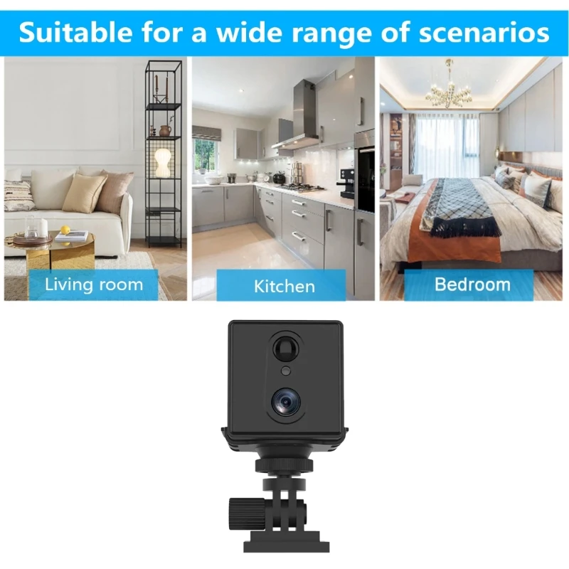 M17B Kamera IP WiFi Keamanan Dalam Ruangan 1296P Kamera Malam Penuh Jelas, Deteksi Gerakan, Dua Arah, untuk Pemantauan