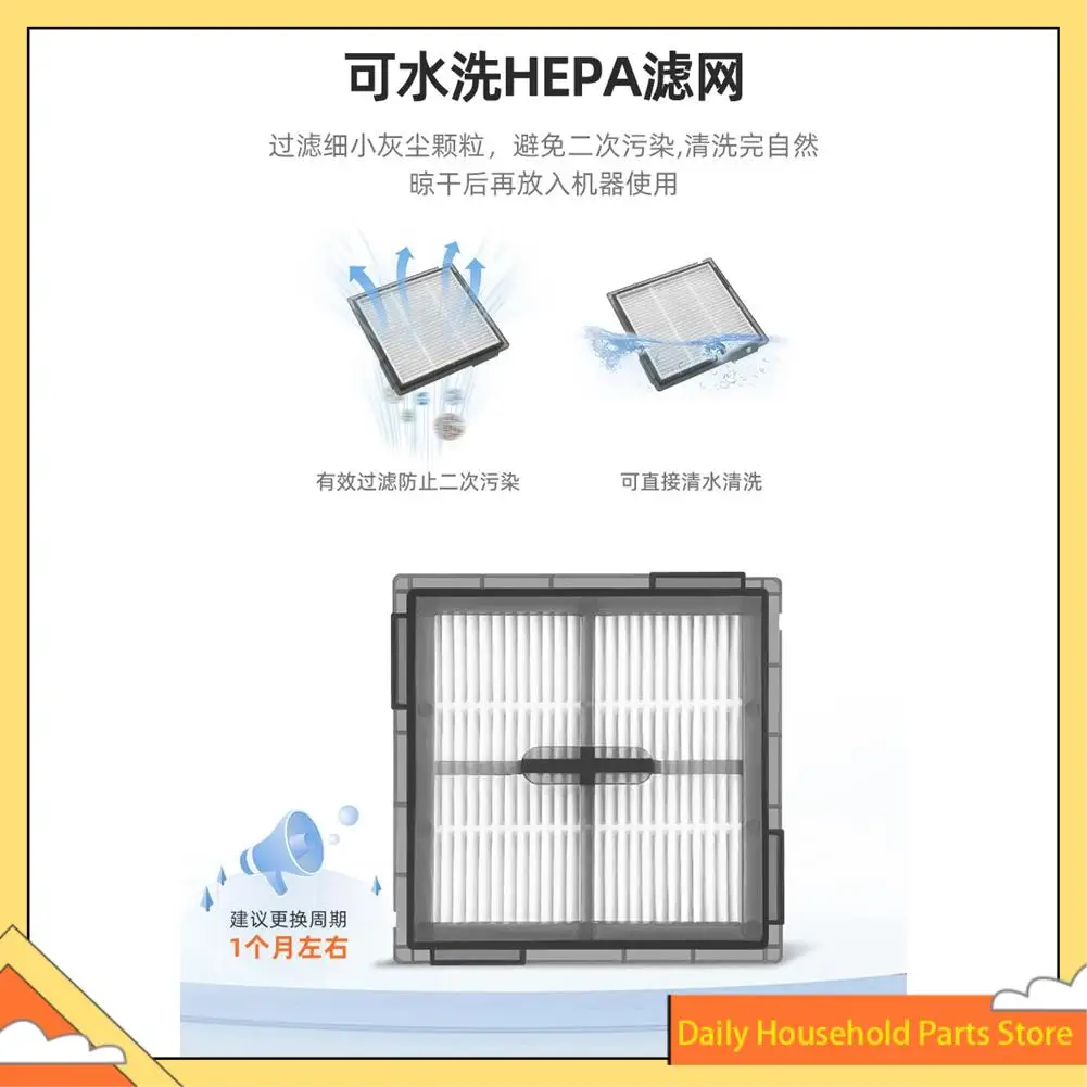 Peças de reposição para roborock q10 pf/q10 pf +/q10 vf/q10 vf + filtro lavável acessórios para aspirador de pó 10 peças