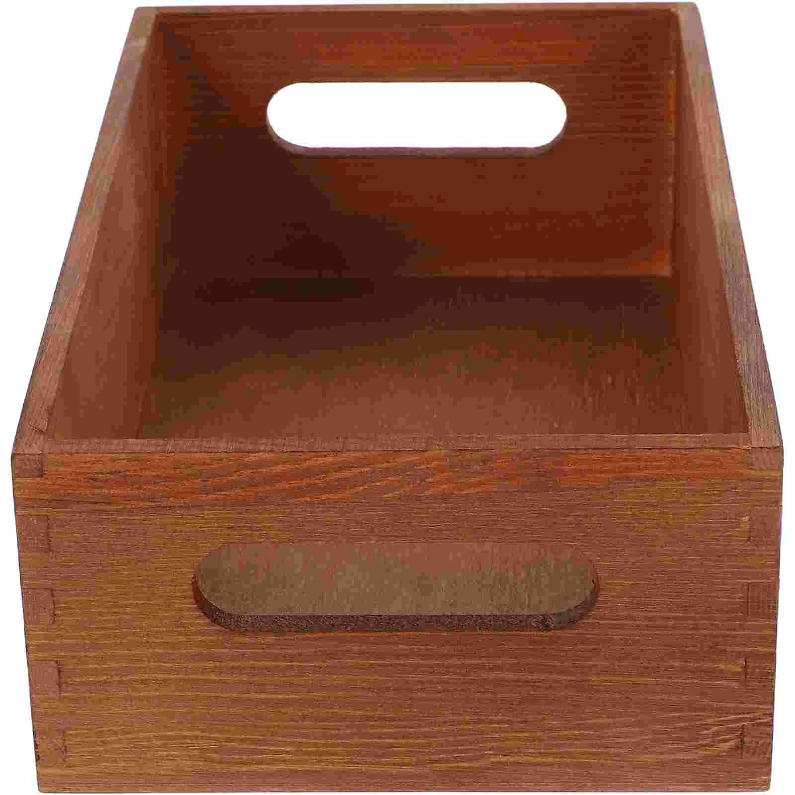 Organization Box Small Glove Storage Box Wooden Tool Box Holder Multi-Function Wood Crate Wooden Crate Box Desktop Storage Box