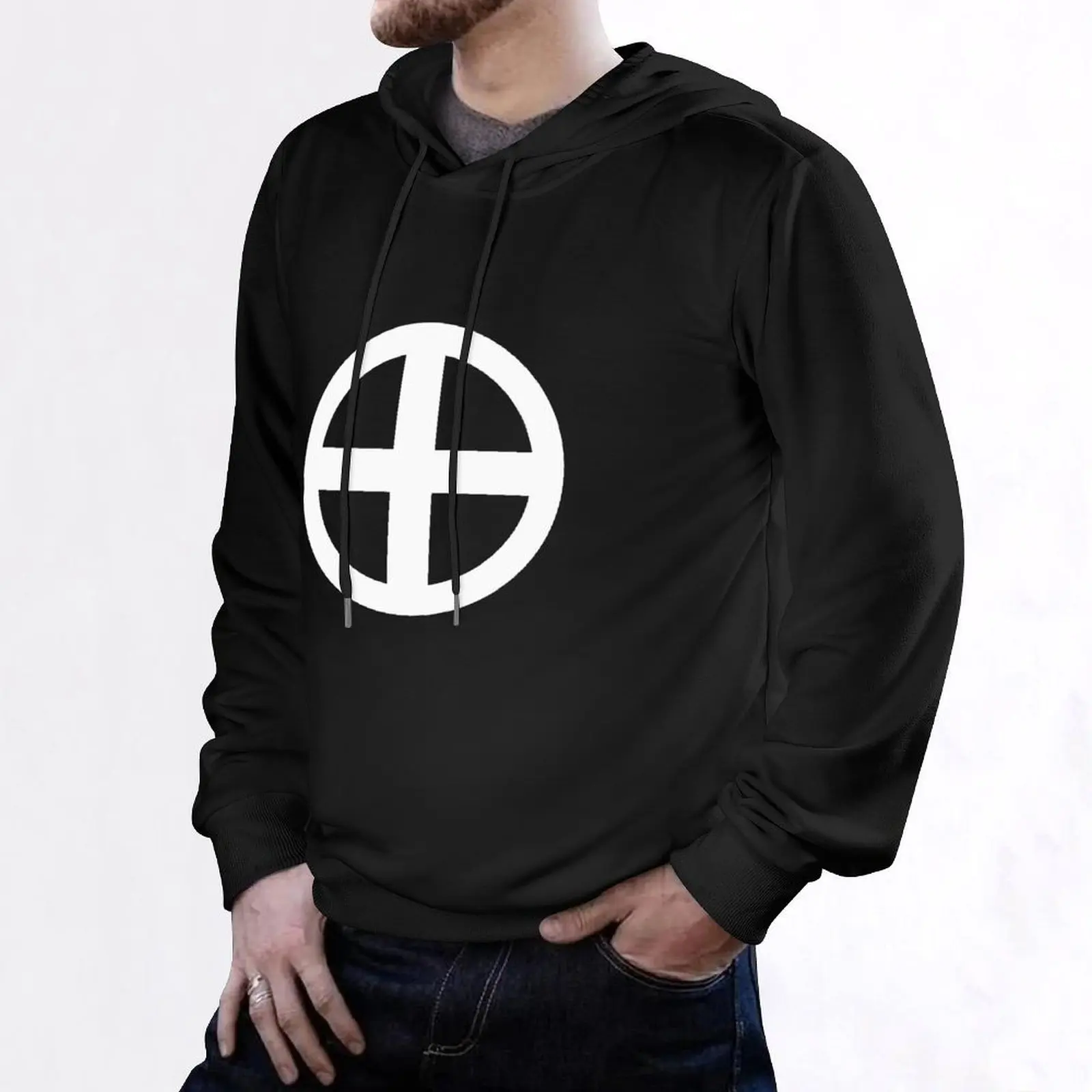 Shimazu Clan · White Mon Hoodie ملابس جمالية للرجال ترتدي ملابس رجالي مصممة ملابس شتوية جديدة في هوديس وبلوزات