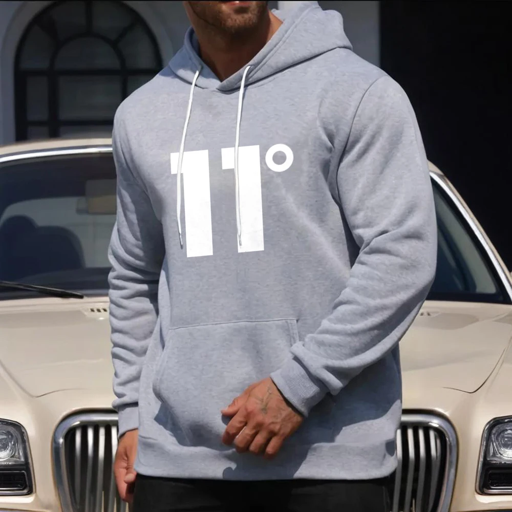 Relaxed high-quality men's stylish pullover hoodie - single-color fabric - hip-hop sportswear - men's and women's styles - versi
