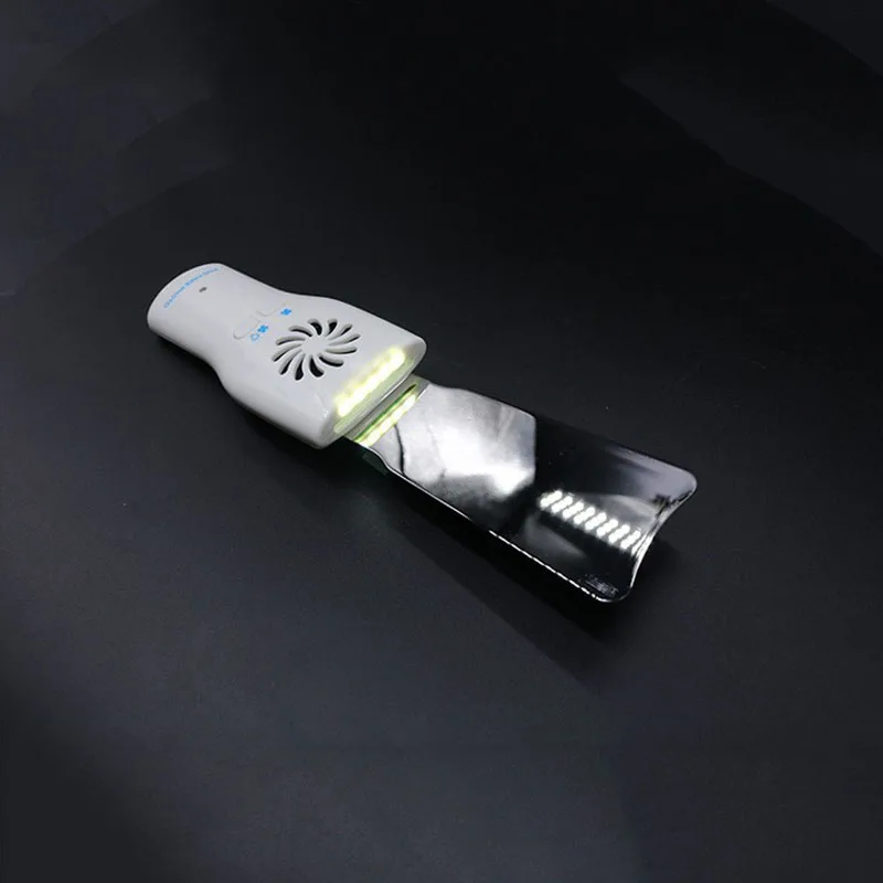 مرآة أسنان خالية من الضباب LED لتصوير تقويم الأسنان، عاكس لمراقبة تجويف الفم من الفولاذ المقاوم للصدأ عالي الصلابة