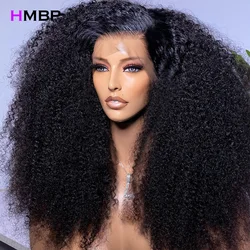 400 Density Glueless Wig Human Hair Afro Kinky Curly 13x6 Hd Lace Frontal Wig High Density Full Head Pre Plucked Wigs For Women