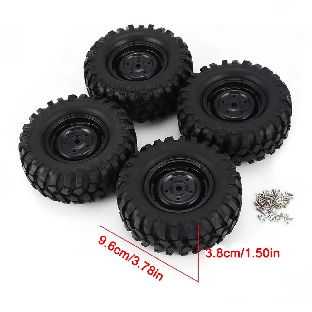 RC 96mm/114mm Tyres 12mm Hex Wheels 1.9 inch Crawler Tires for 1:10 RC Crawler Rock Car Axial SCX10 III Tamiya CC01 D90 TRX4