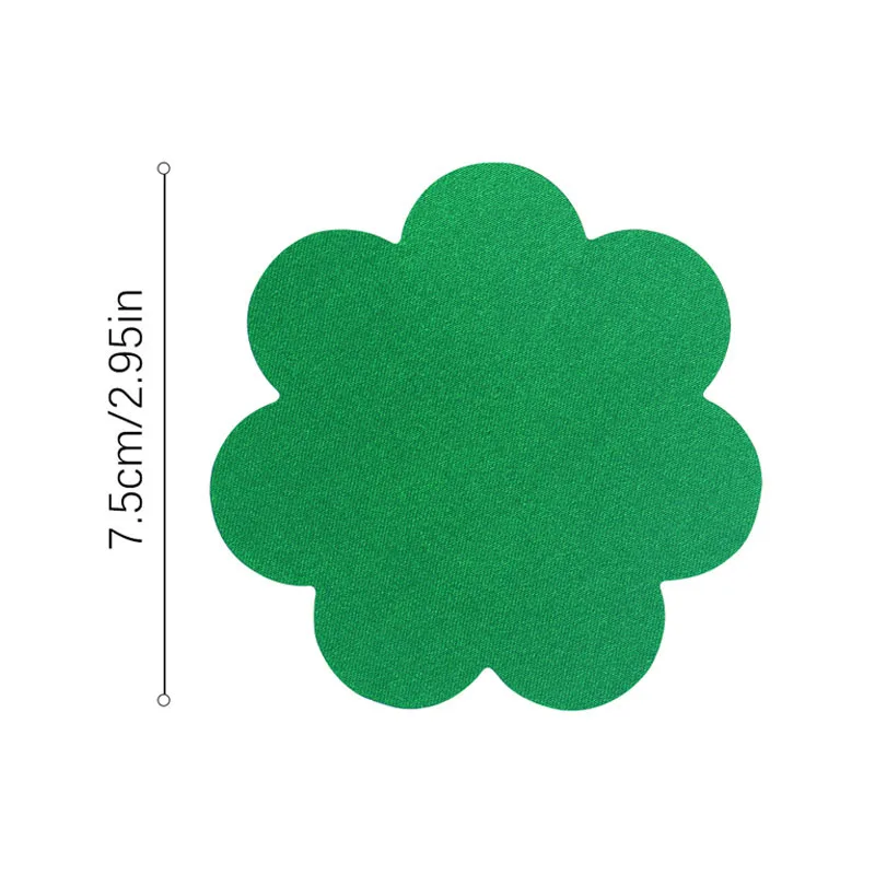 10 Pairs Disposable Satin Flower Nipple Covers Invisible Breathable Pasties Stickers Underwear Accessories for Women Girls