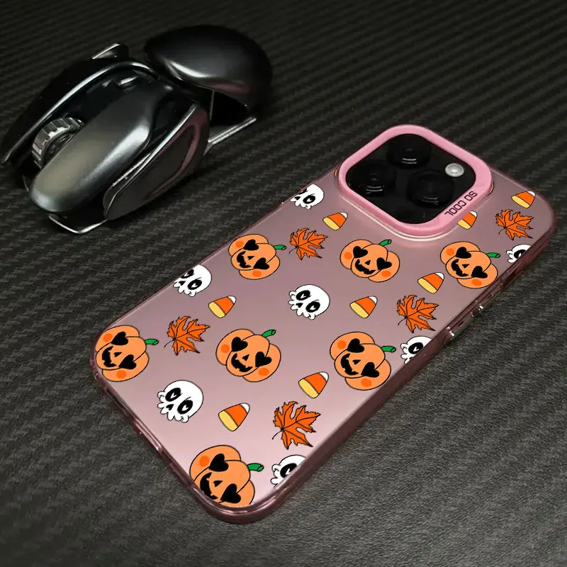 Zucca Halloween Happy Coque per Apple iPhone 17 Air 16e 16 14 15 13 11 Pro Max 15 Plus 12 17 Pro Custodia antiurto per telefono