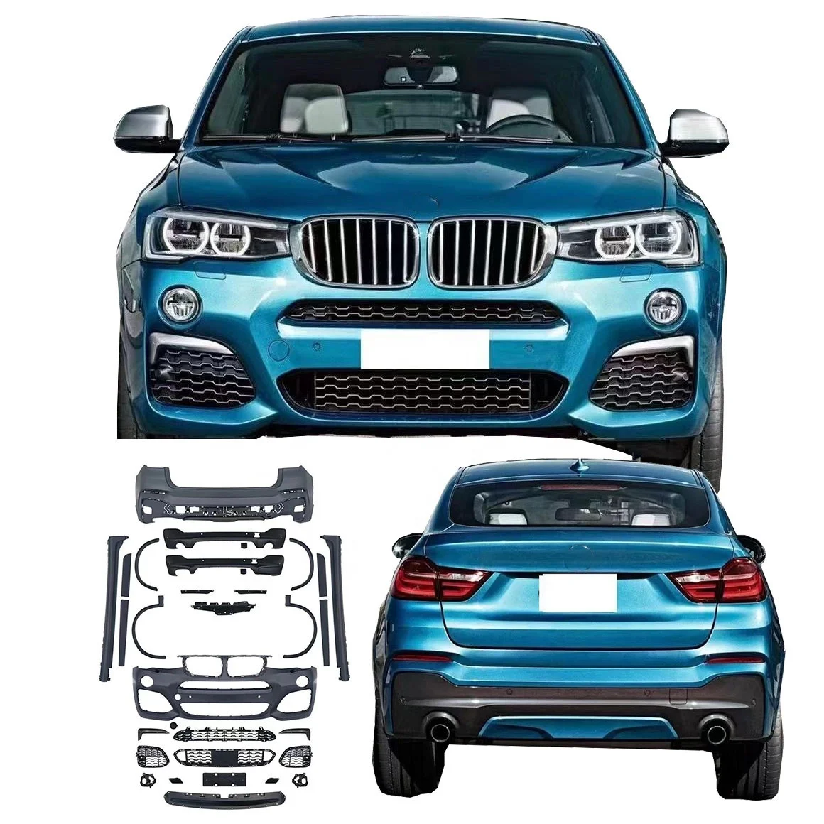 

Conversion Body Kit for bmw X4 F26 2014 2015 2016 2017 2018 with Wheel Arches Front Bumper Rear Bumper