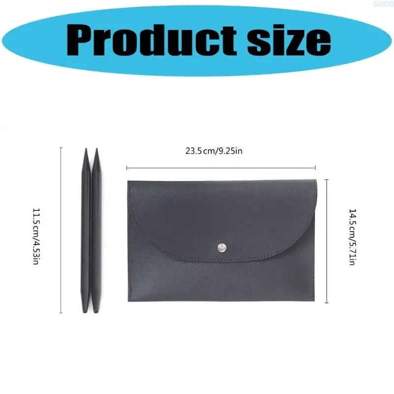 23ga 3.0mm-6mm قابلة للتبديل الإبرة الدائرية مجموعة مع حالة وملحقات هو ربط الكروشيه للمرأة #6