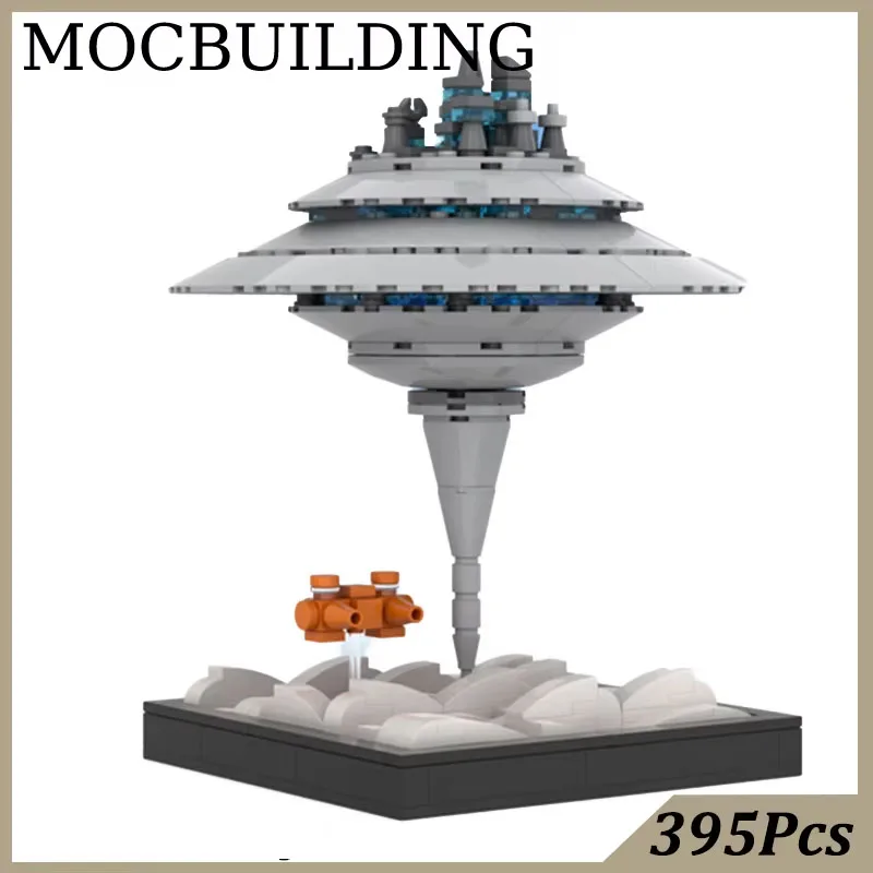 395Pcs Diorama Space Scene Model Display MOC Building Blocks Toys Birthday Gift Construction Toy